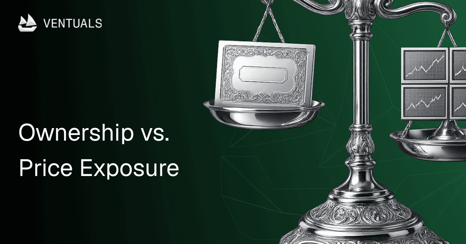 Stock certificate versus price chart — two ways to invest in private companies